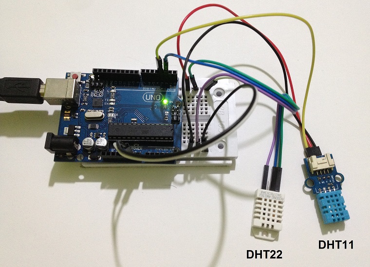 Arduino_UNO-DHT11-DHT22